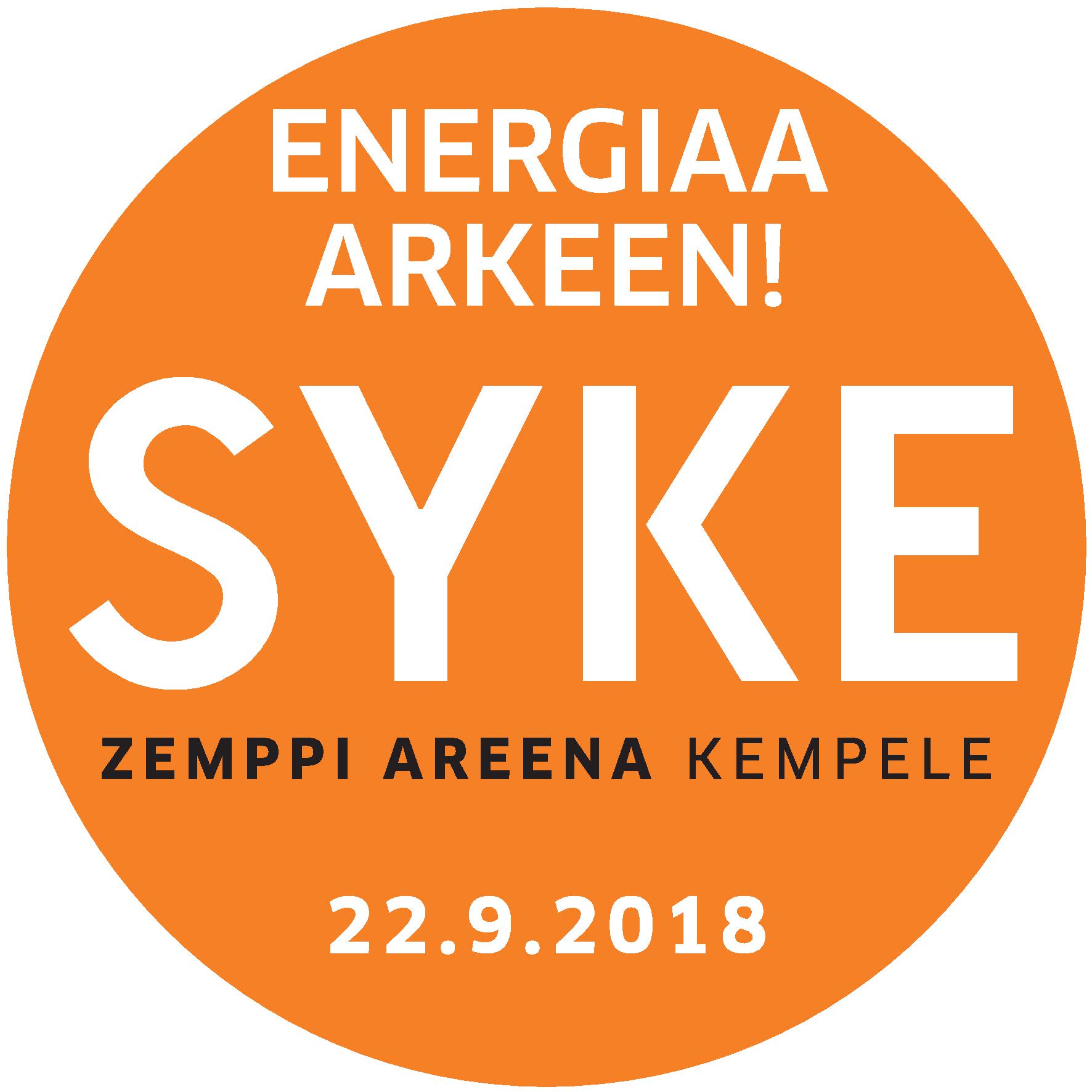 Syke-Energiaa arkeen -tapahtuma Zemppi Areenalla 22.9.2018